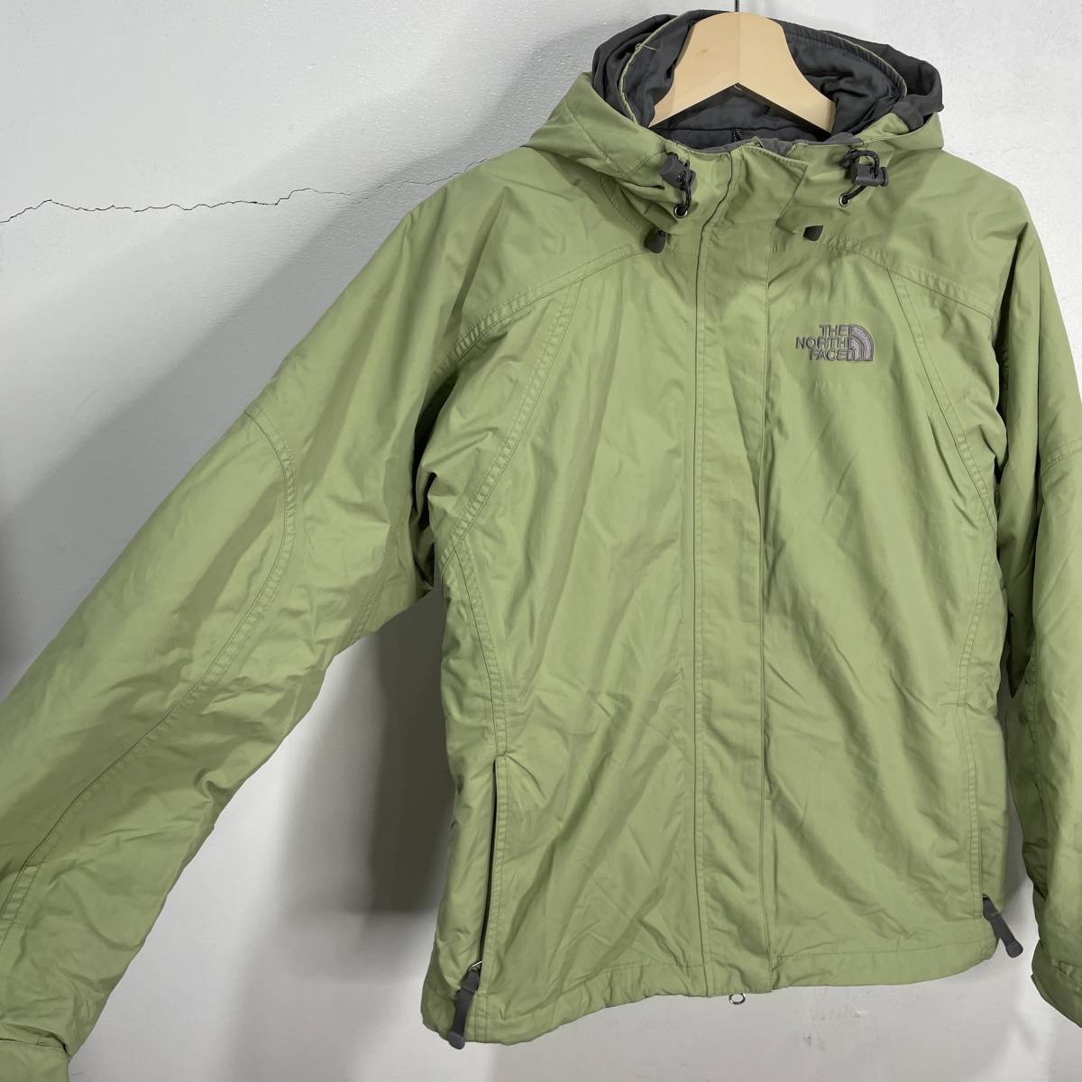 送料無料☆THE NORTH FACE☆HYVENT☆ノースフェイス☆マウンテンパーカ☆ナイロンジャケット☆ライナー付き☆グリーン系☆S☆J22_画像4