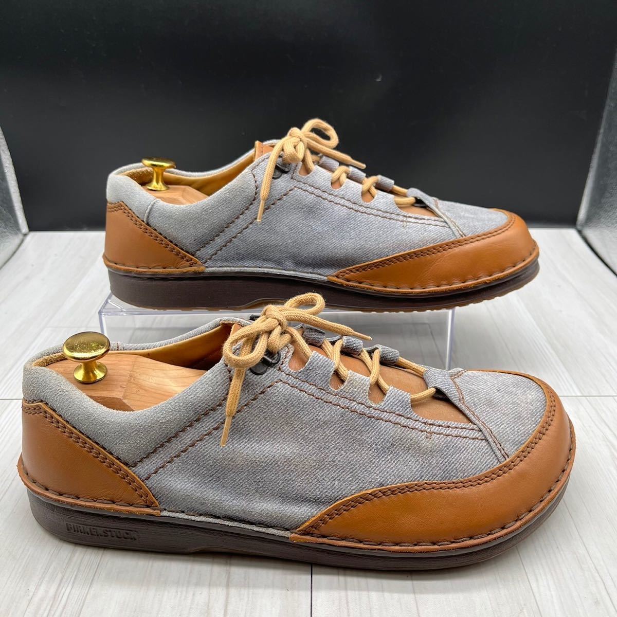 美品 ビルケンシュトック 28 レザー スニーカー BIRKEN STOCK | www