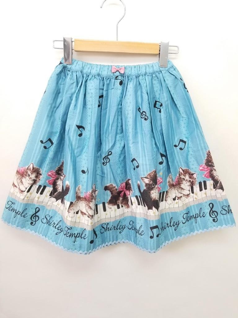 セール特価 ShirleyTemple シャーリーテンプル スカート ブルー 青 ストライプ コットン 綿 子猫の音楽会 大人気 かわいい お出かけ size140cm/464918 スカート セール特価 ShirleyTemple シャーリーテンプル スカート ブルー 青 ストライプ コットン 綿 子猫の音楽会 大人気 かわいい お出かけ size140cm/464918 スカート