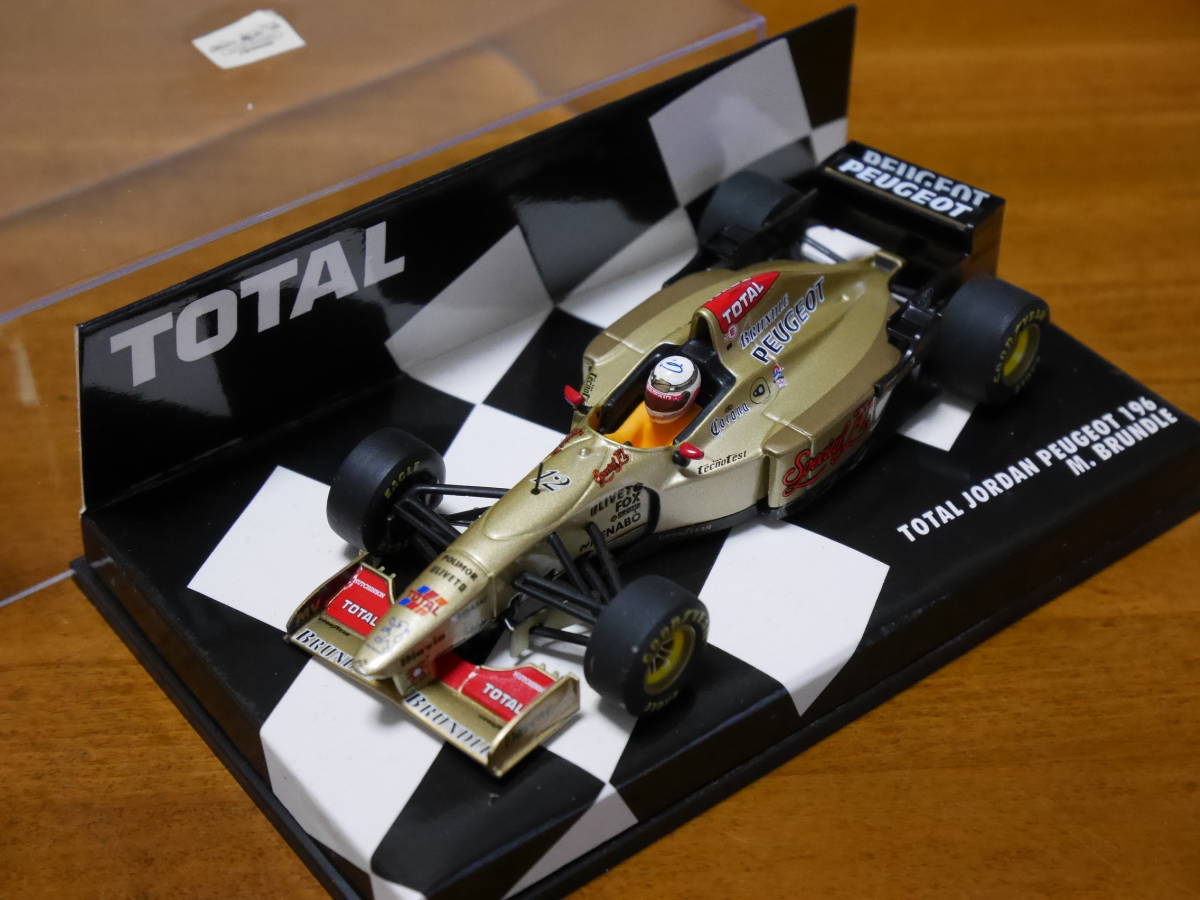 送料込み 1/43 ミニチャンプス ジョーダン プジョー 196 M.ブランドル TOTAL別注 レアモデルの画像3