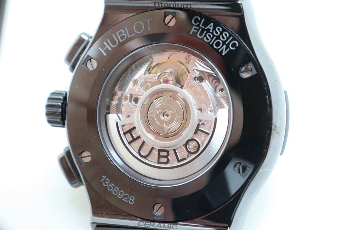  Hublot /HUBLOT/ Classic Fusion / хронограф /525.CM.0170.LR/ titanium / керамика / мужской / самозаводящиеся часы /AT/ каркас 