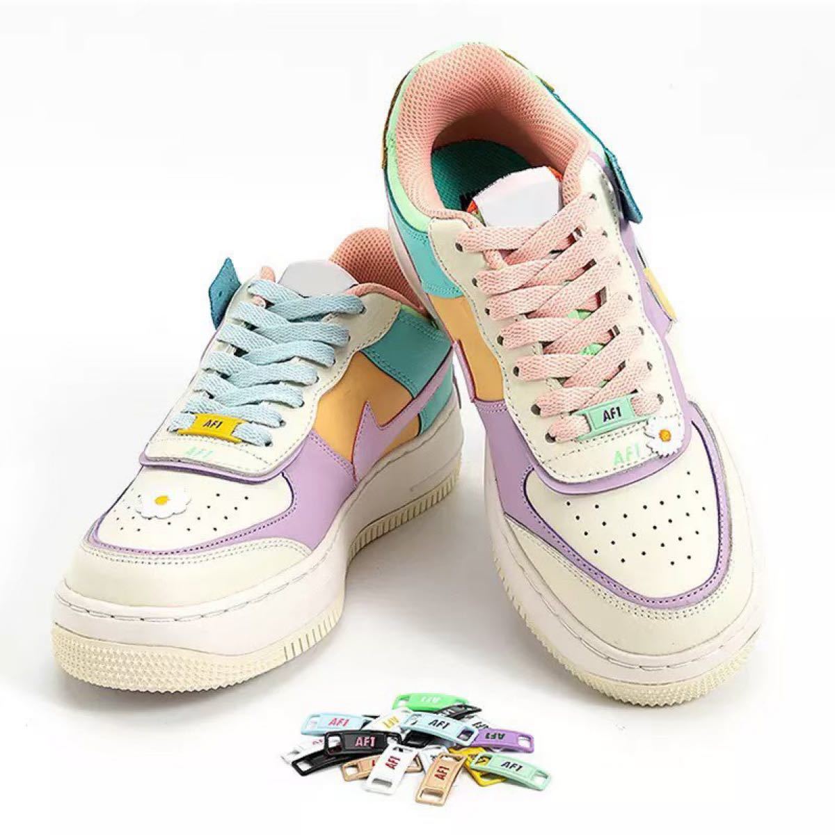 正規逆輸入品】 2個セット スニーカー アクセサリー デュブレ シルバー銀 デュプレ AF1 スニーカーアクセサリー デュブレ ホワイト 白 2個セット AF1 デュプレ