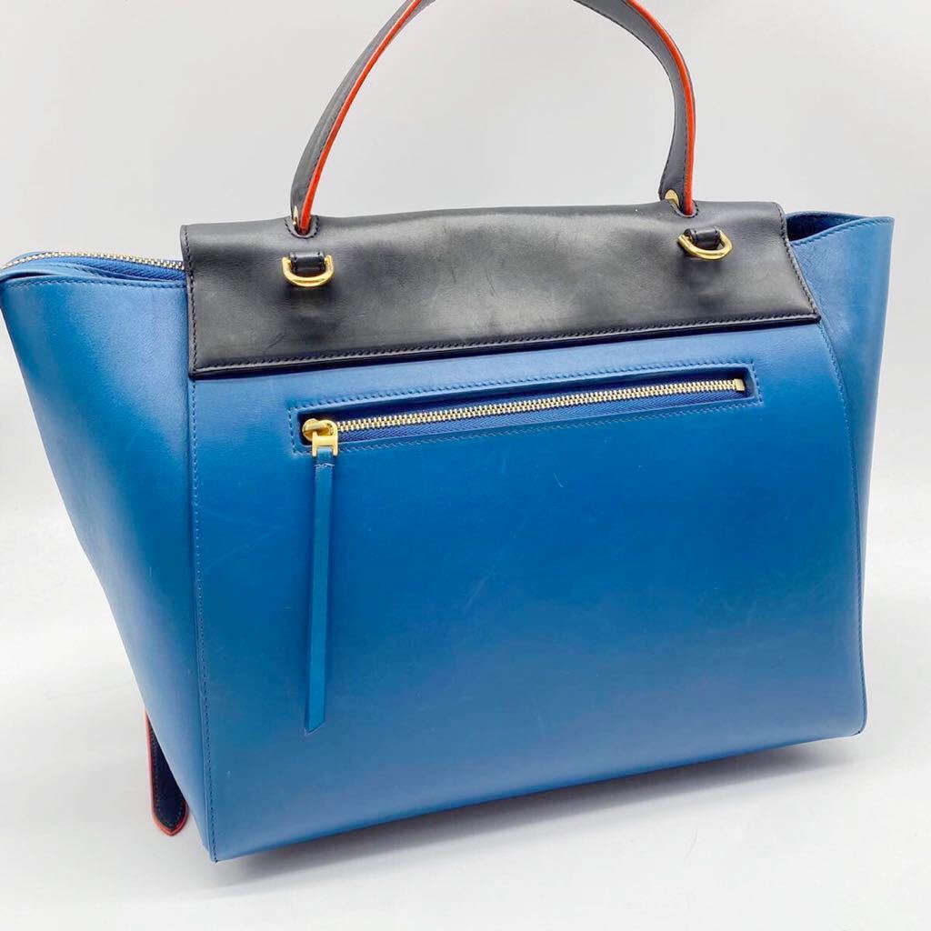 CELINE セリーヌ ベルトバッグ 廃盤 オールレザー バイカラー