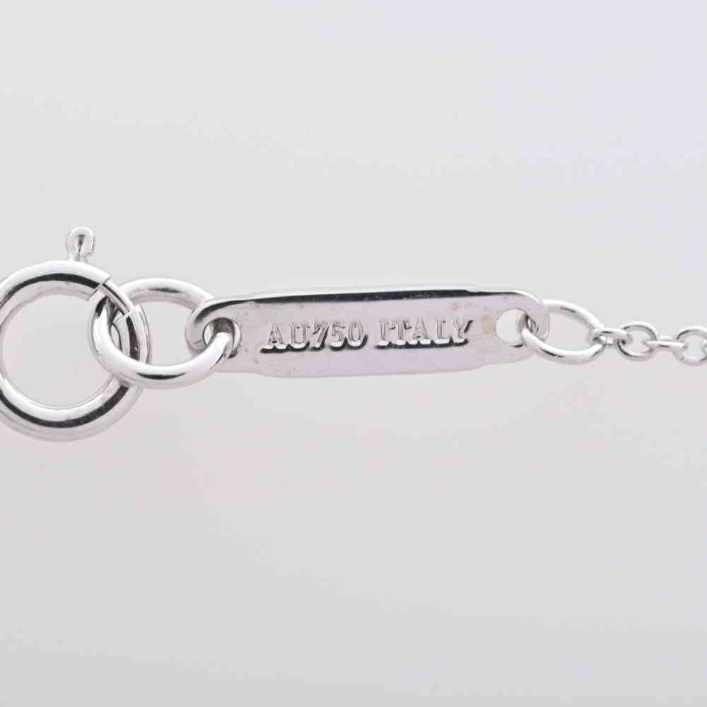 TIFFANY ティファニー K18WG メレD メトロホースシュー ネックレス
