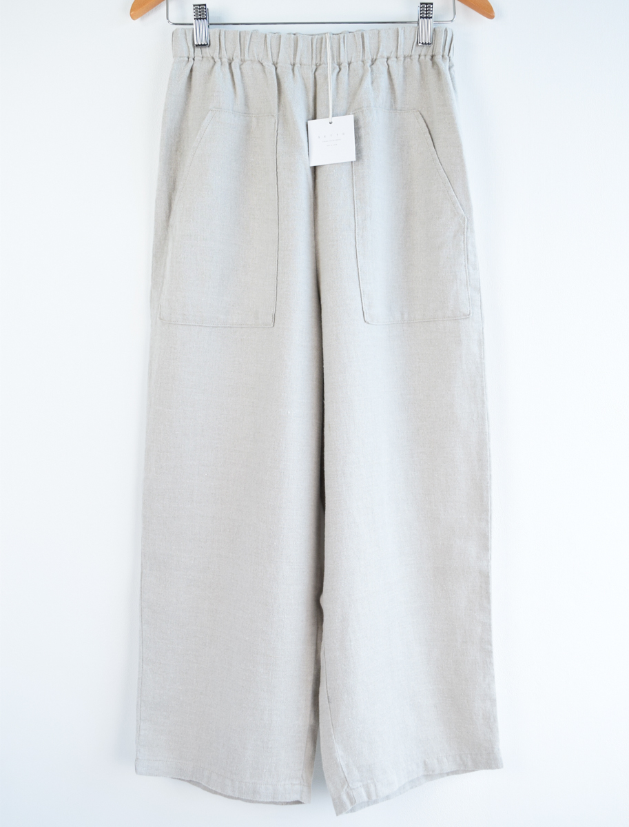 新品 定価1万6500円 SETTO セット 日本製 RELAX　ワイド イージー パンツ　S　管理番号F561Q5742　キナリ