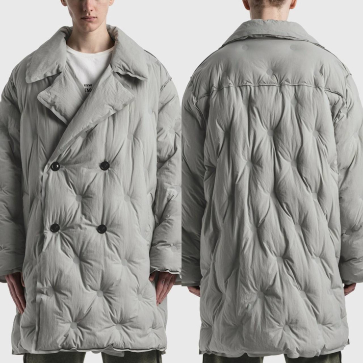 新品 定価50万円 メゾンマルジェラ 21aw グラムスラム コート グレー メンズ レディース XL 2XL Maison Margiela 4 ジャケット 正規品 本物_画像10