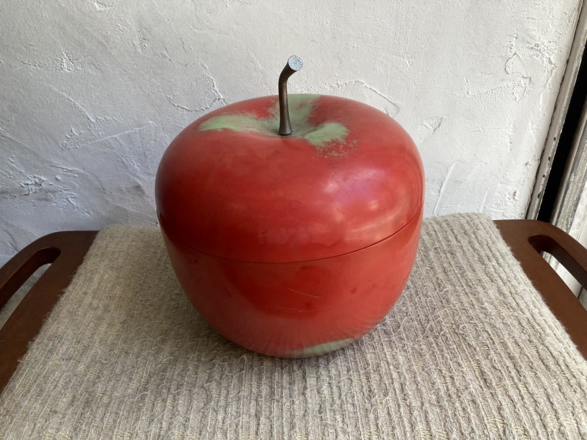 アンティーク　りんご　アップル　入れ物　置物　オブジェ