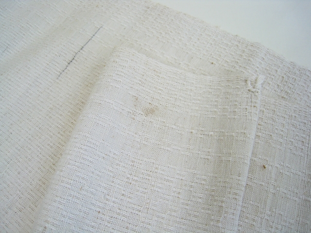 ドイツ 手織りリネン ホームスパンリネン アンティークリネン 45×530_画像8
