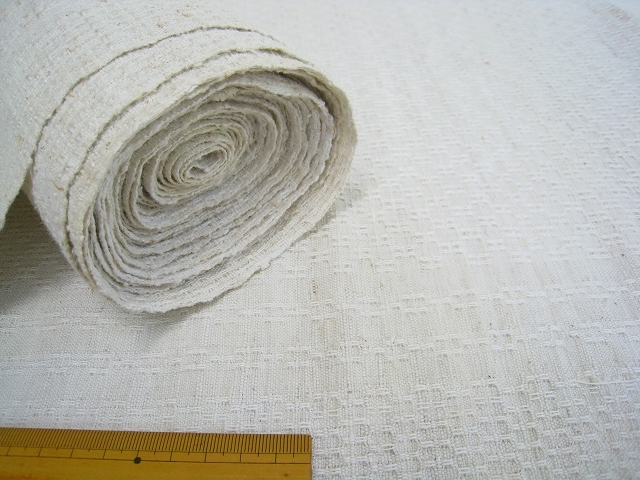 ドイツ 手織りリネン ホームスパンリネン アンティークリネン 45×530_画像9