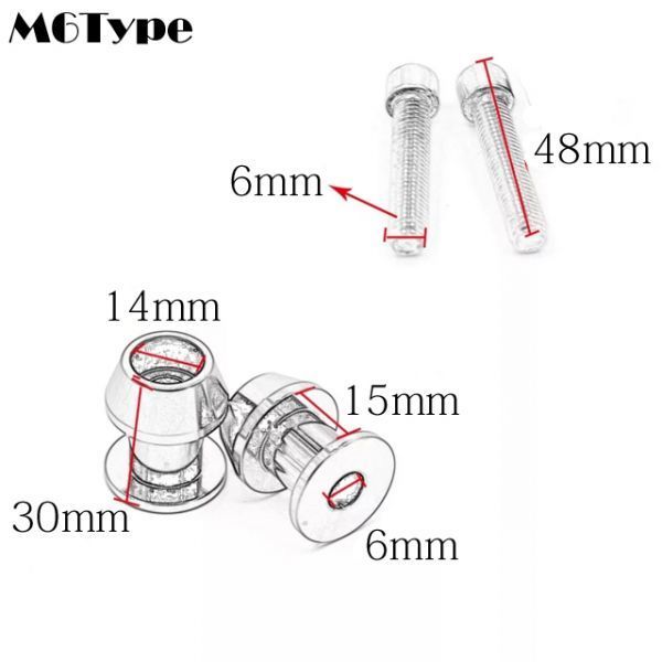 MT-01 MT-03 MT-125 MT-09 MT-10 汎用 レーシングスタンド フックボルト スイングアーム スライダー ボス M6 6mm 対応 青_画像4