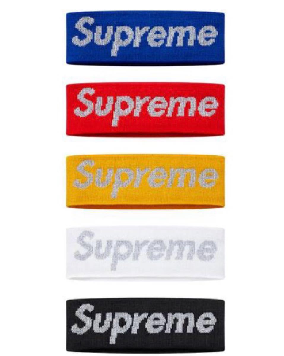 ください】 Supreme - 新品 New Era Reflective Logo Headband 黒の