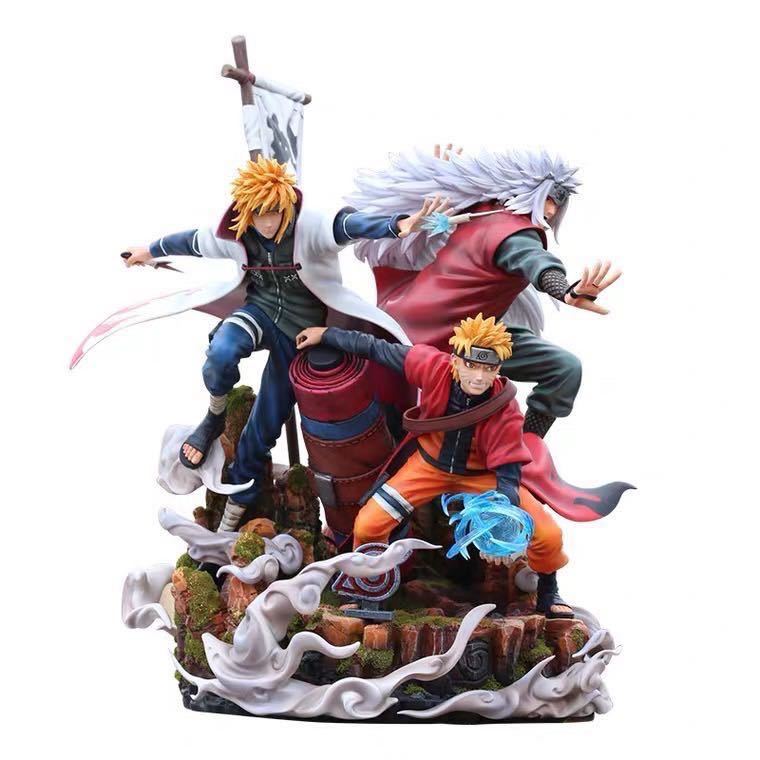 値段交渉可能 NARUTO ナルト ナルト、ミナト、自来也 PVC製41cm 値段交渉可能 NARUTO ナルト ナルト、ミナト、自来也 PVC製41cm