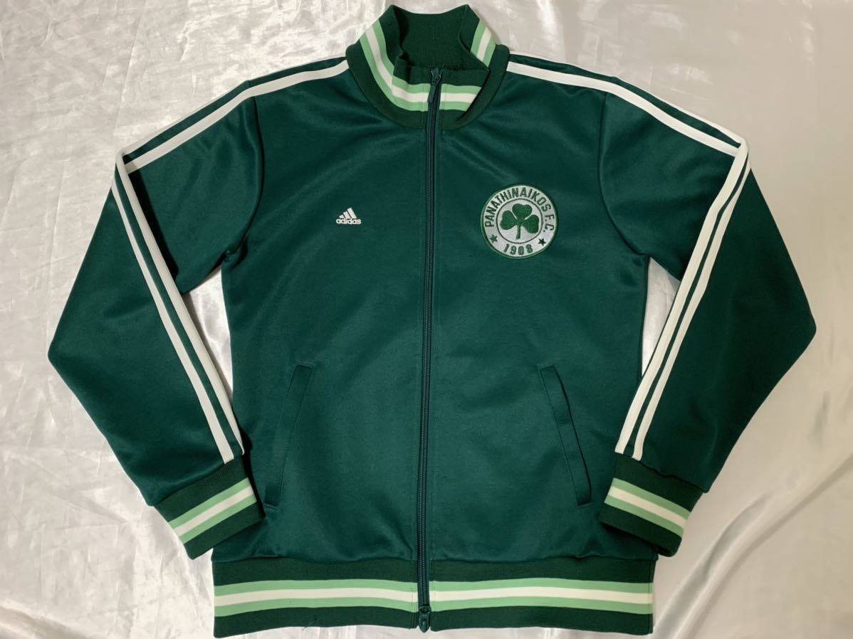 パナシナイコスFC』90s 古着 アディダス トラックジャケット グリーン