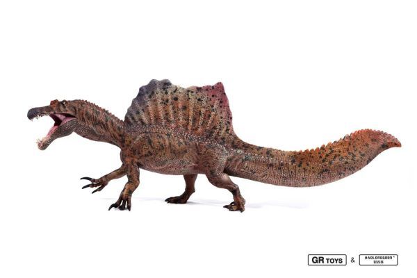 GR × LongGu 1/35 サイズ スピノサウルス 大きい 肉食 恐竜 リアル 科学 フィギュア PVC プラモデル おもちゃ 模型 プレゼント オレンジ_画像8