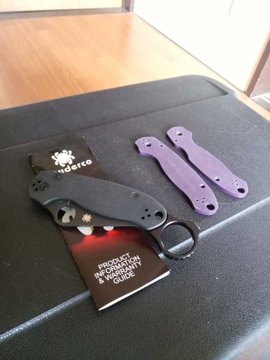 Spyderco スパイダルコ para3 カランビットカスタム仕様 CPM-S30V csm