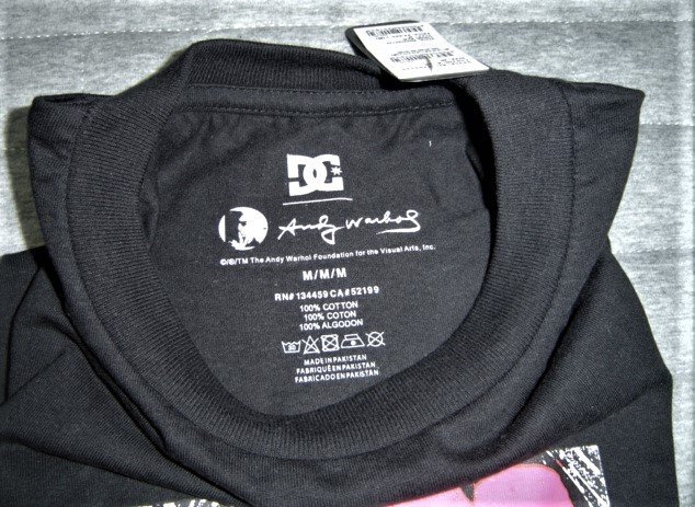 セール 15%off DC shoes ディーシー アンディウォーホル デザイン DC ロゴ フラワー Tシャツ 半袖 黒 XL ADYZT05129 メンズ_画像7
