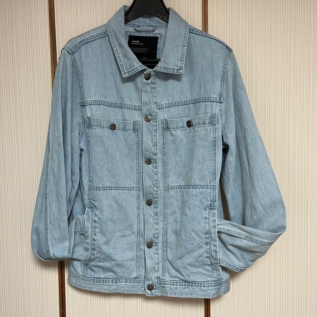 AFENDS Overtime Unisex Hemp Denim Jacket  Gジャン ジージャン デニムジャケット