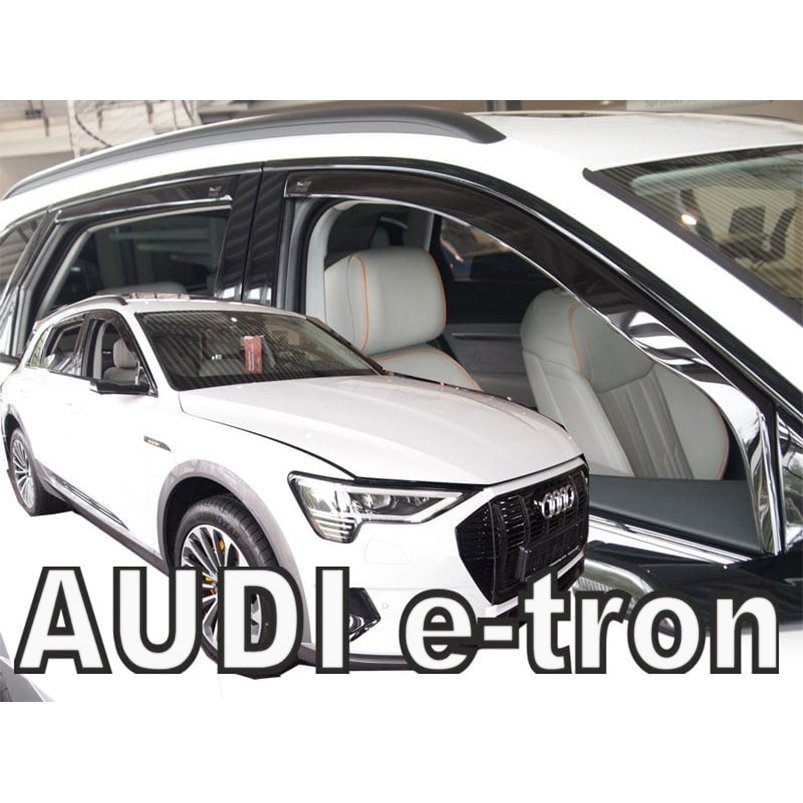 AUDI e-tron(GE)/SUV ドアバイザーF＆Rset【Team HEKO/ヘコ製】新品/Eトロン/アウディ/スモーク/_画像1