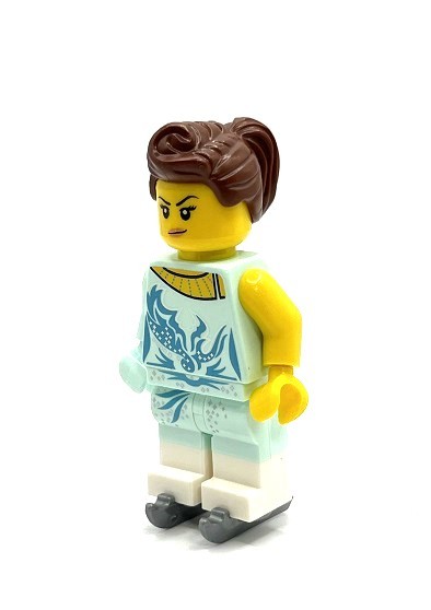 即決　新品　未使用　レゴ　LEGO　ミニフィギュア　ミニフィグ　シティ　アイススケート 女性　フィギュアスケート_画像2