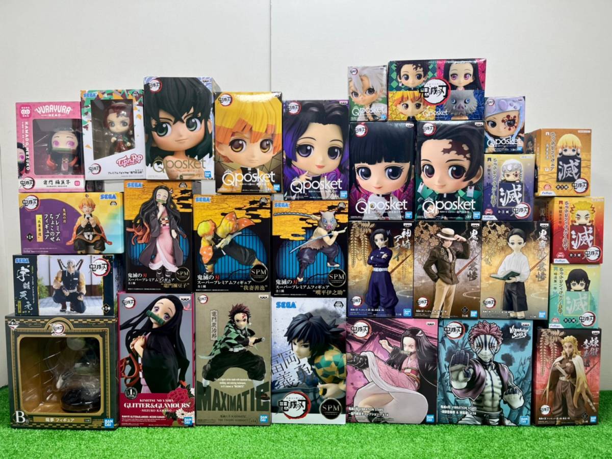 ○51 鬼滅の刃 フィギュア まとめ 一番くじ Qposket ひっかけ 炭治郎