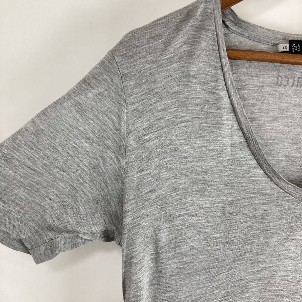Dsquared2 DSQ2 ディースクエアード メンズ 半袖Tシャツ カットソー トップス ロゴ スパンコール レーヨン100% グレー 灰色 XSサイズ_画像5