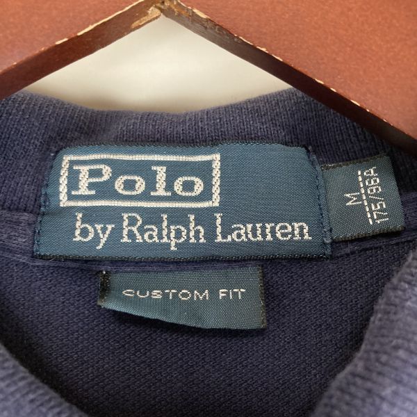 Polo Ralph Lauren ポロラルフローレン メンズ 半袖 ポロシャツ ロゴ 刺繍 ネイビー 紺色 Mサイズ golf ゴルフ スポーツ ポニー