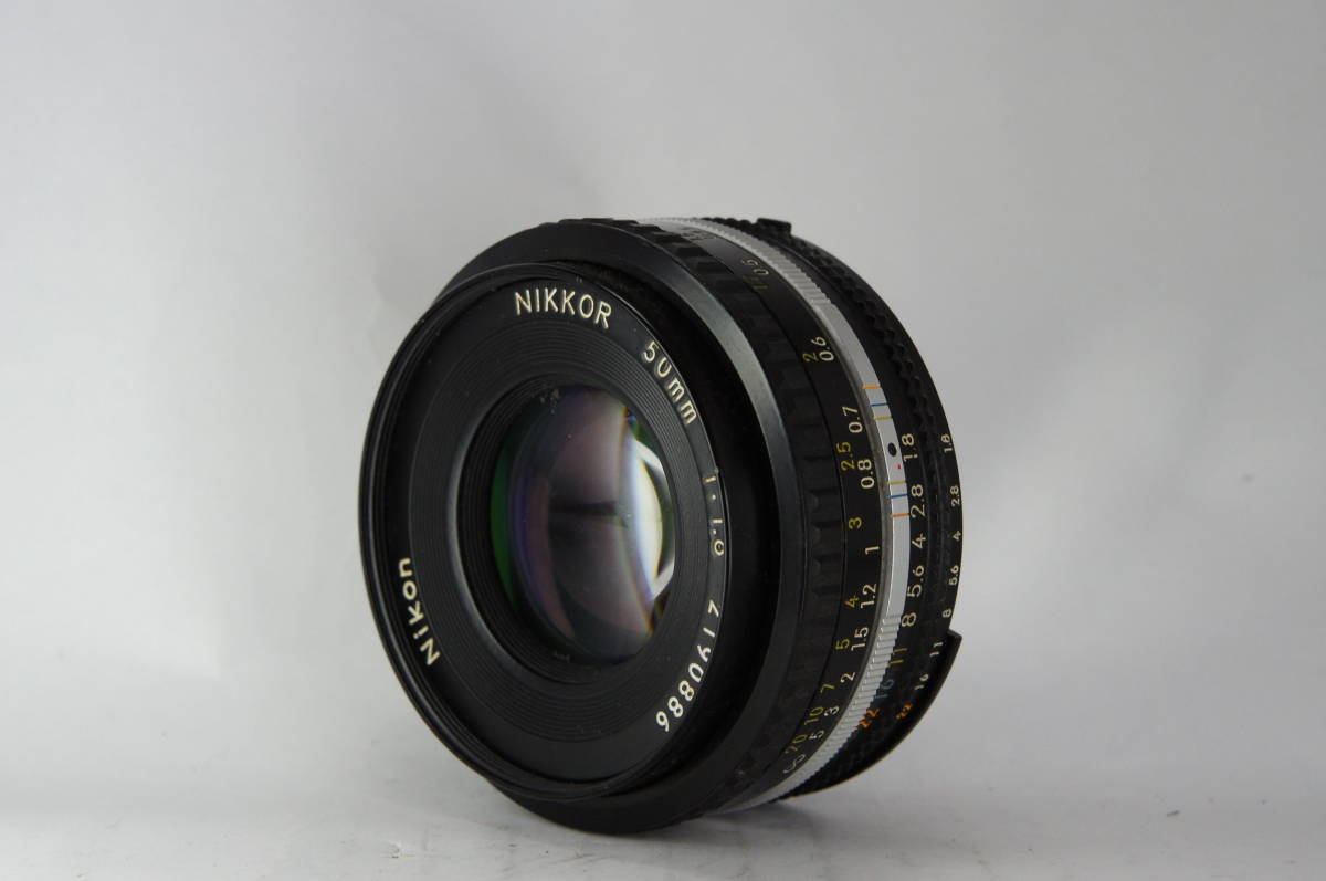 ★実用美品★ ニコン　レンズ　Nikon　NIKKOR　50ｍｍ　1:1.8 MFレンズ　 #ka58