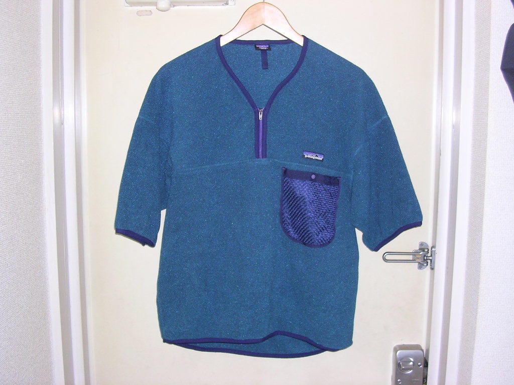 95年 USA製 パタゴニア patagonia エルキャプリーン プルオーバー 半袖 L vintage old 90s カヤック パドリング カヌー フリースの画像4