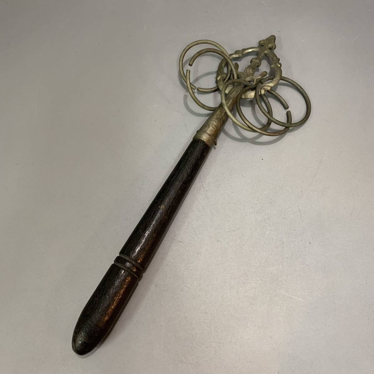 安価 蕃47)時代 仏具 錫杖 手錫 法具 密教 仏具一般