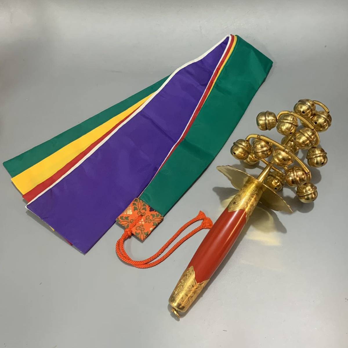 Yahoo!オークション - 樒33)美品 神事道具 神楽鈴 巫女鈴 福鈴 Yahoo!オークション - 樒33)美品 神事道具 神楽鈴 巫女鈴 福鈴