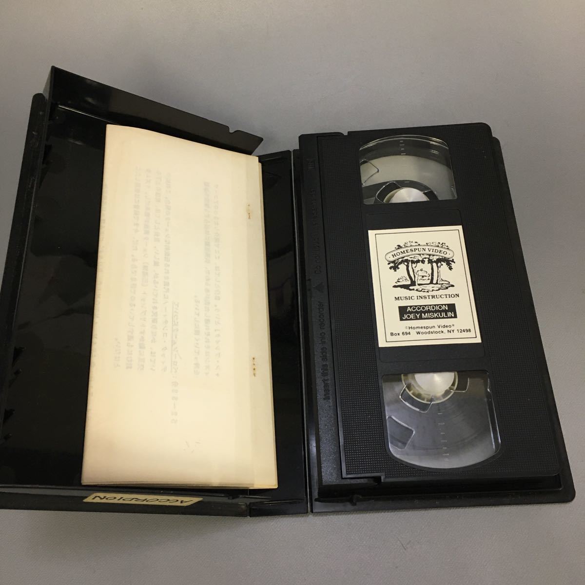 時65）　VHS アコーディオン　スタイルとテクニック　ジョーイ・ミスクリン　ビデオ_画像3