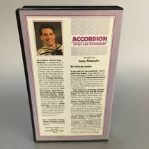 時65）　VHS アコーディオン　スタイルとテクニック　ジョーイ・ミスクリン　ビデオ_画像10