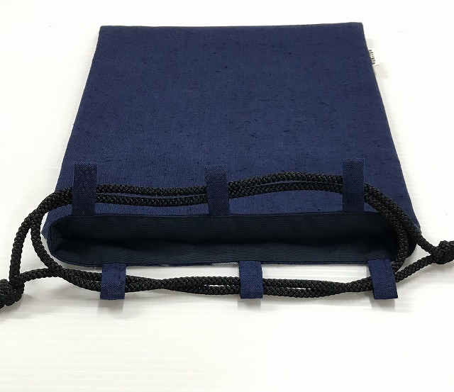 [ Edo ..]1 пункт было использовано B тканевая сумка . порез пакет сделано в Японии эпонж ткань .. рисунок ввод хлопок 100% мешочек .. печать . пакет половина минут кошка синий темно-синий 