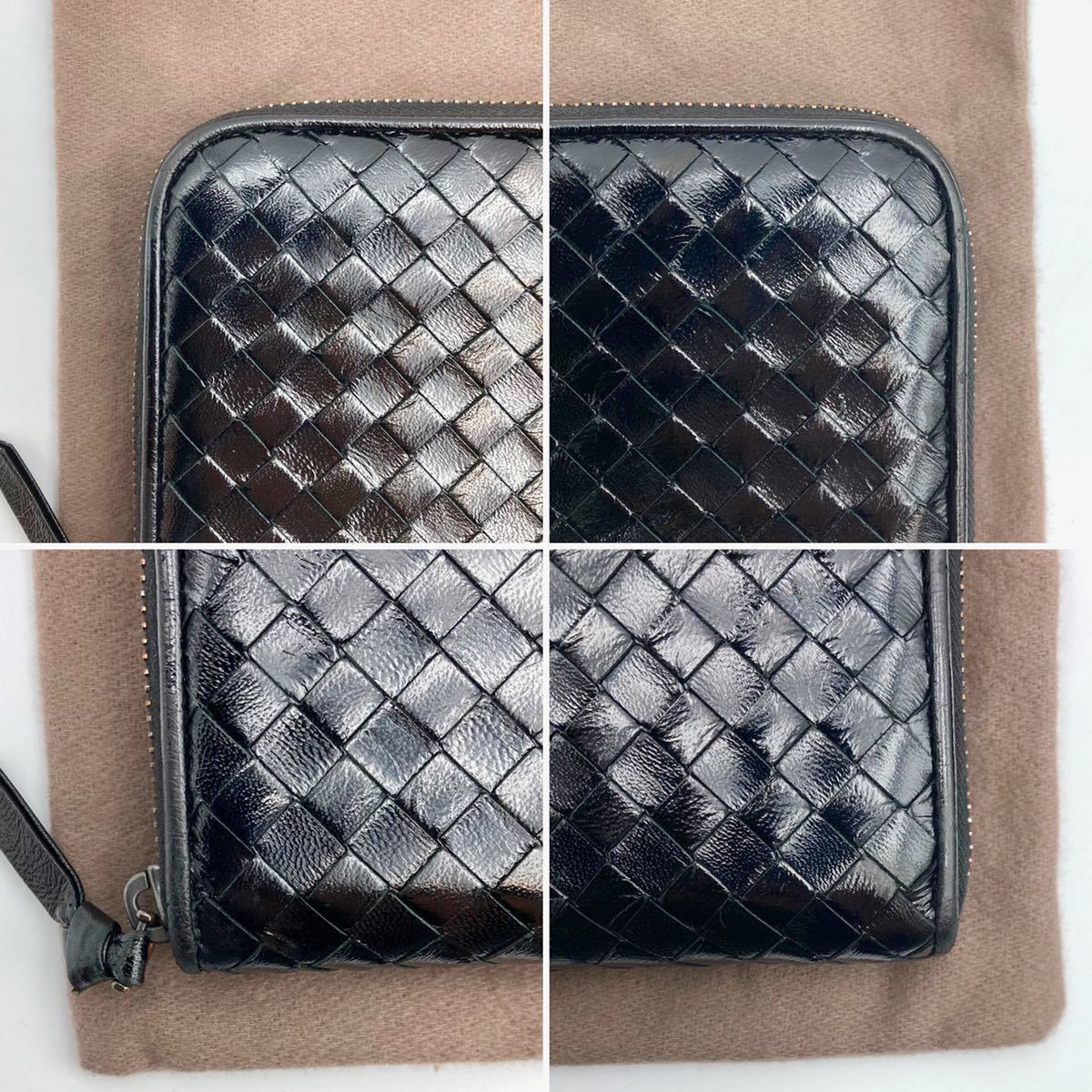 1円 □極美品□ BOTTEGA VENETA ボッテガヴェネタ 長財布 ラウンド