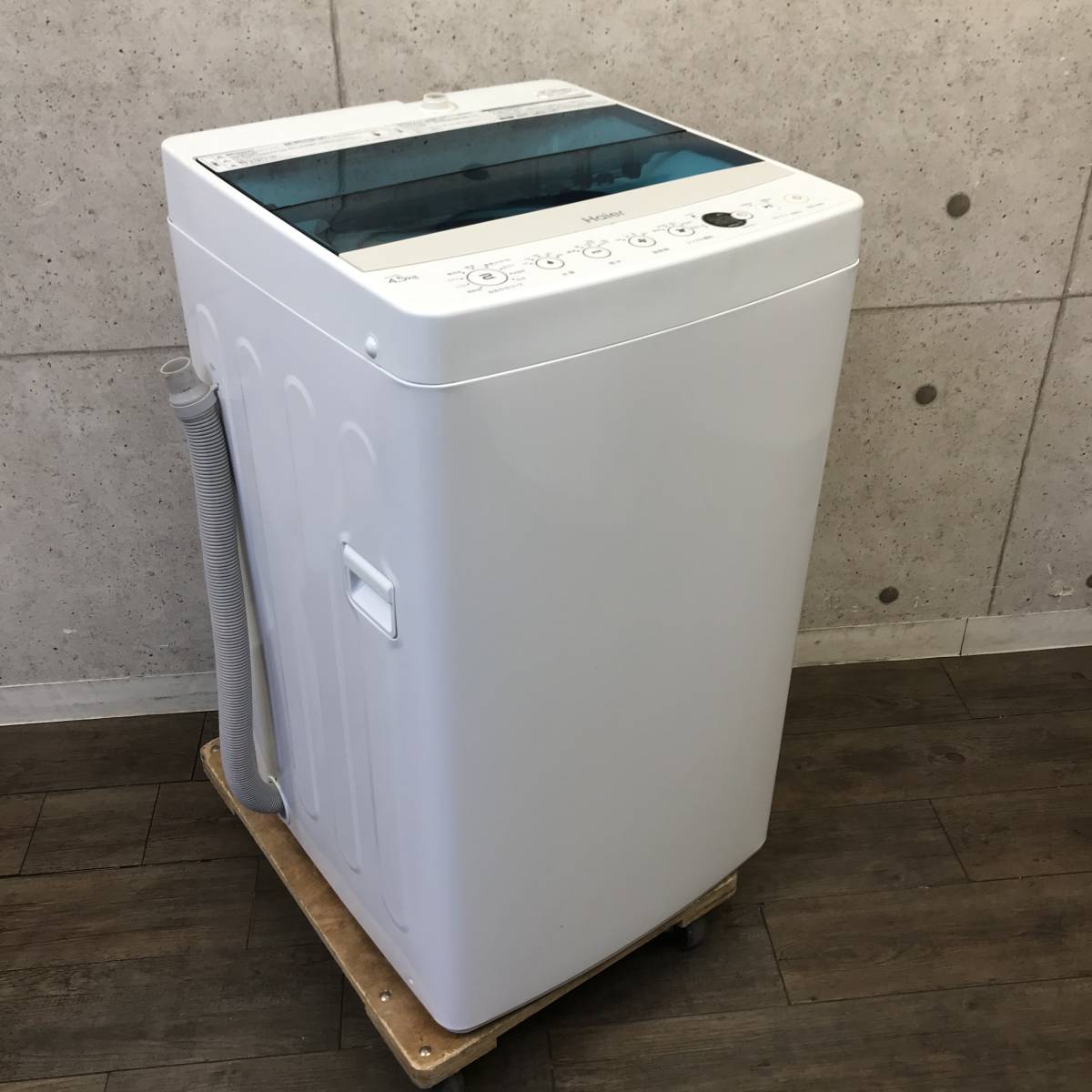 直接引取可】ハイアール洗濯機 JW-C45A 洗濯容量4.5kg しわケア脱水 風