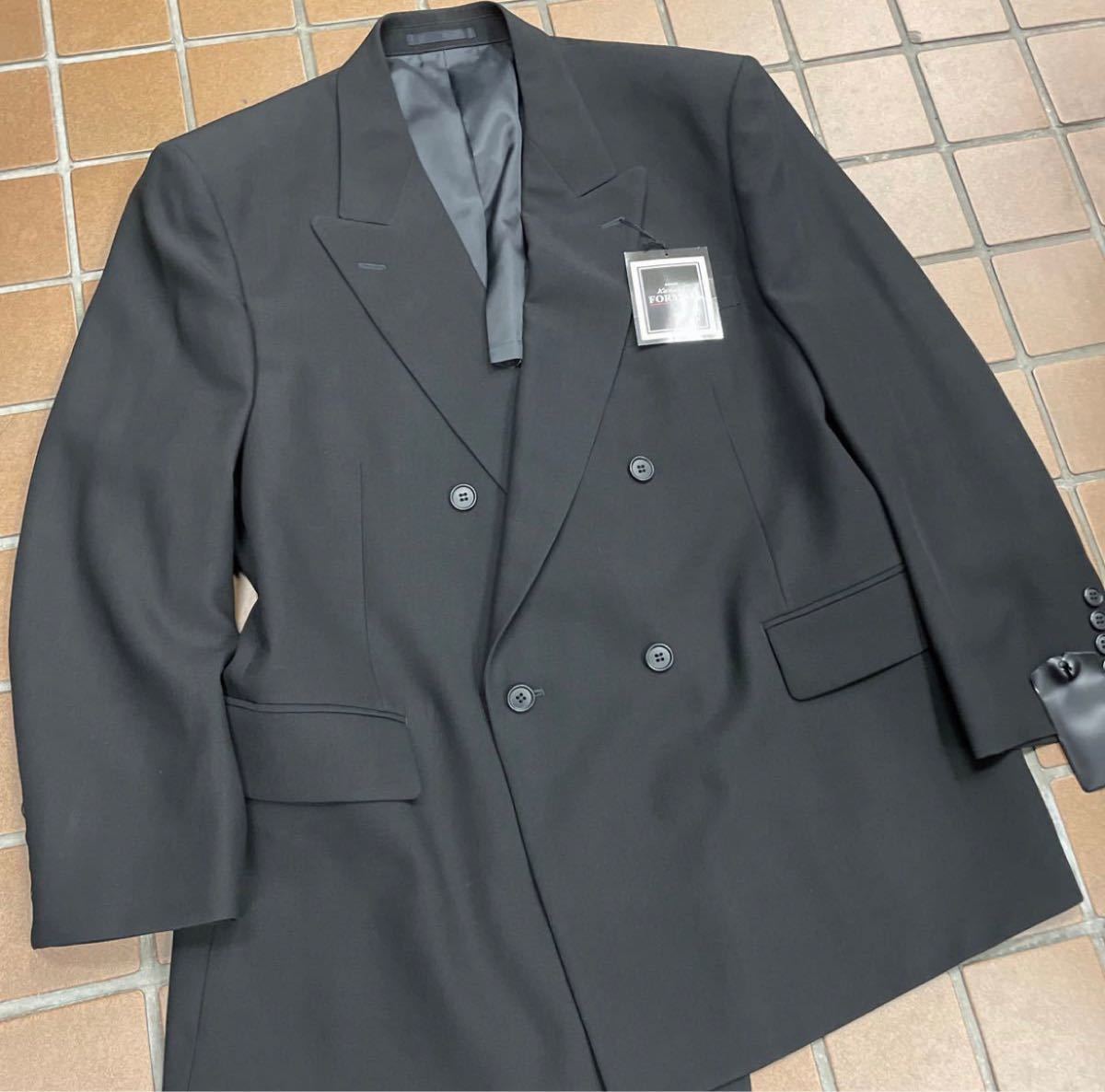 新品 激安】ダブルスーツ 礼服/大きいサイズBE4/ブラック 黒