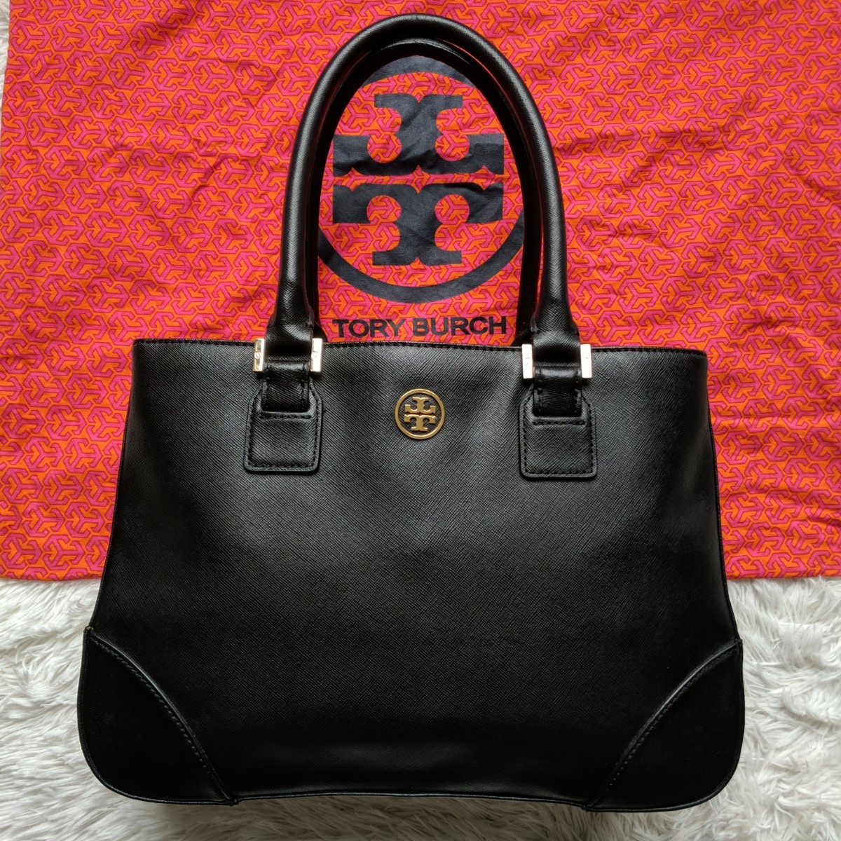 TORY BURCH トリーバーチ ハンドバッグ 白 レディース 保存袋あり