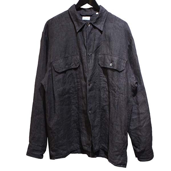 COMOLI コモリ 22SS linen shirt リネン C．P．Oシャツ 8073000109082_画像1