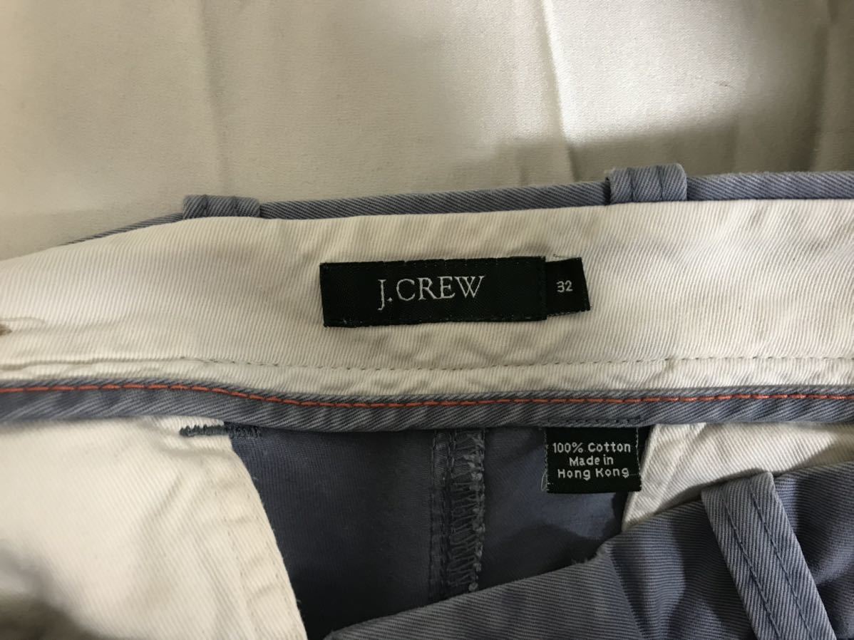 本物ジェイクルーJCREWコットンチノショートハーフパンツミリタリーアメカジサーフ32メンズグレー香港製ショーツM