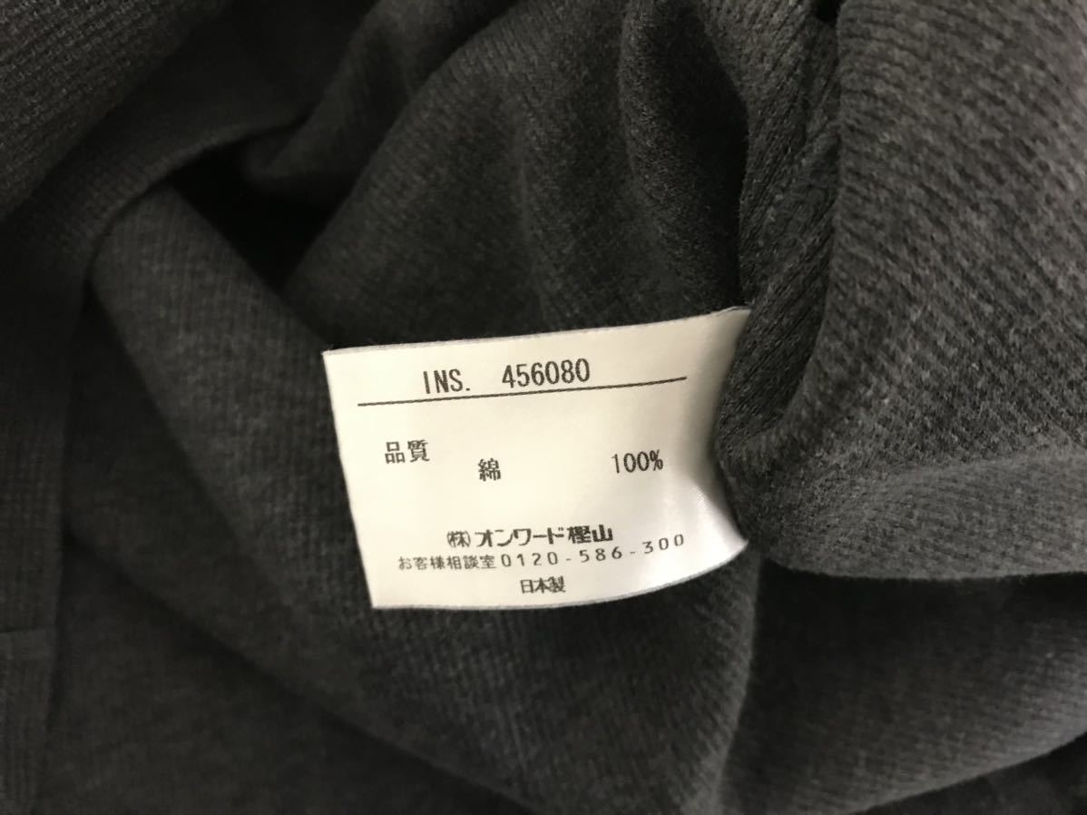 本物ジョセフアブードJOSEPH ABBOUDジョゼフコットンワッフル長袖TシャツロンTメンズアメカジミリタリーワークストリートグレーL日本製_画像5