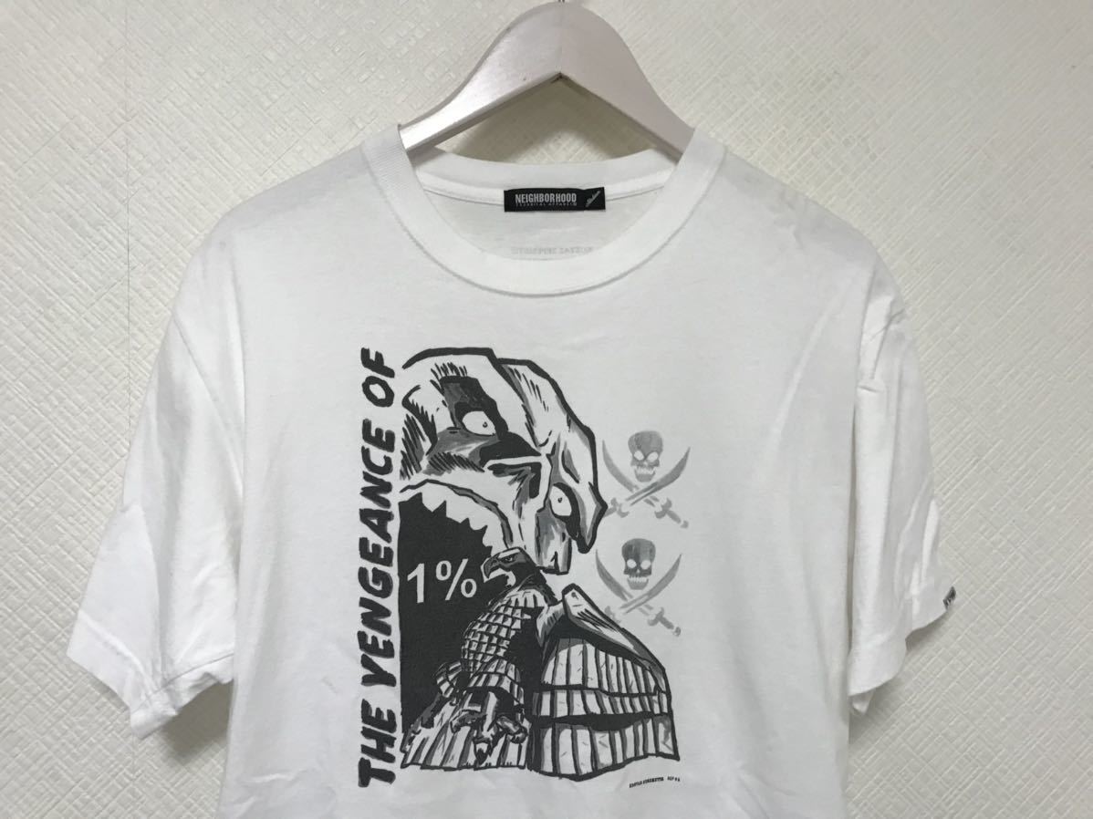 本物ネイバーフッドNEIGHBORHOODコットン半袖Tシャツメンズアメカジミリタリーサーフストリート白ホワイト日本製M_画像2