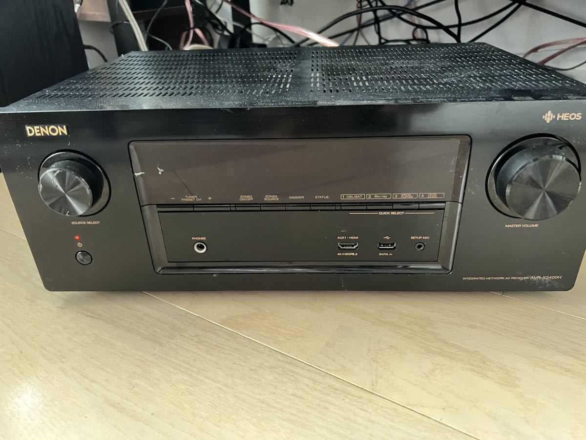 DENON AVアンプ AVR-X2400H 7.2ch Dolby Atoms対応。動作確認しました