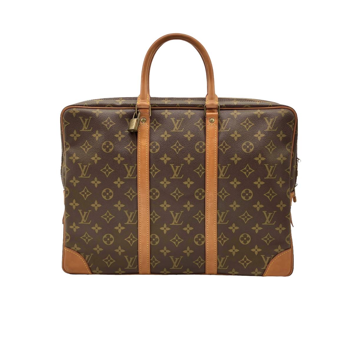 訳あり LOUIS VUITTON ルイヴィトン モノグラム ポルトドキュマンボワ