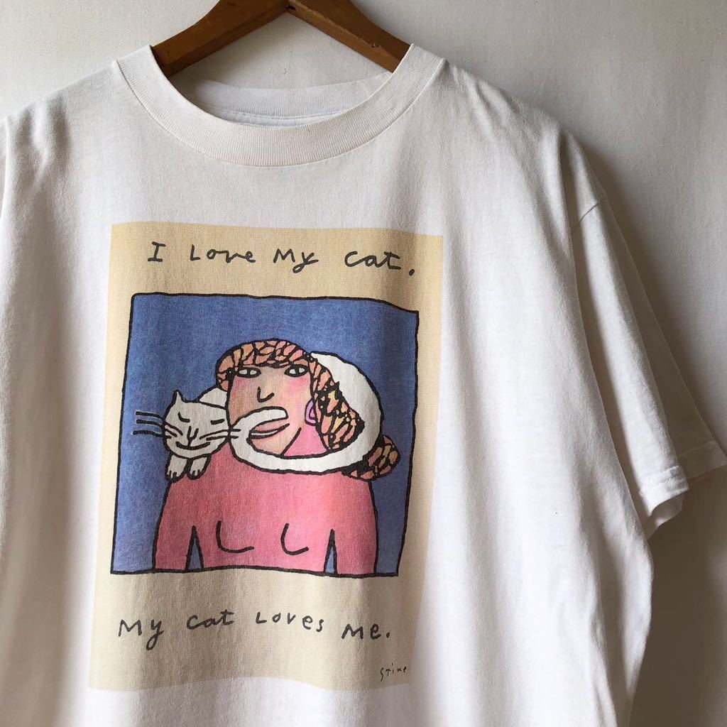 最安値挑戦！】 Stine Richard 90s レア! Tシャツ アート ヴィンテージ