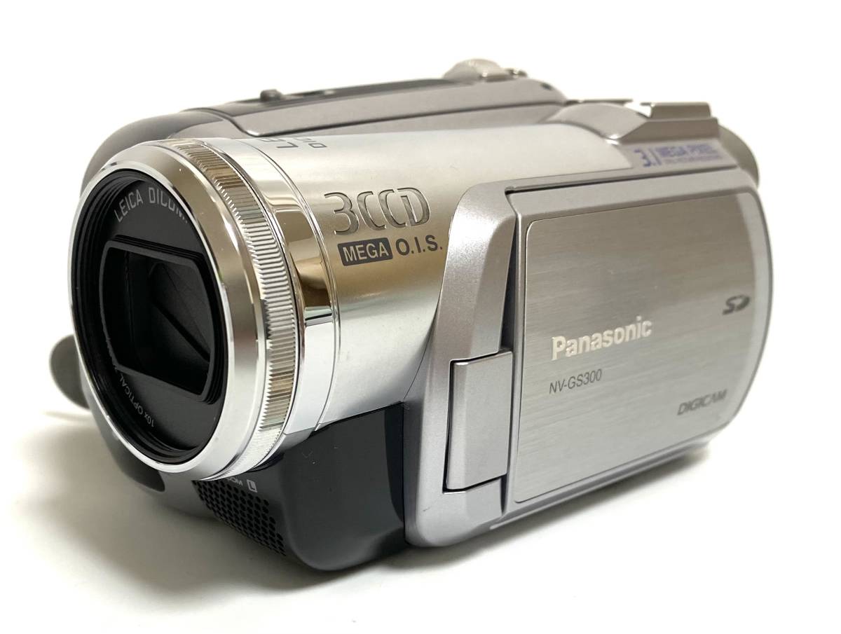 【動作未確認】Panasonic パナソニック デジタルビデオカメラ NV-GS300 S 本体 バッテリー リモコン 充電器 I221012