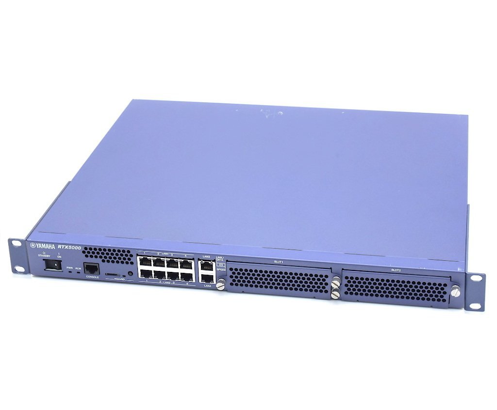YAMAHA RTX5000 4系統10ポート1000BASE-T搭載VPNルーター Rev.14.00.33 ファームウェアアップデート済 設定初期化済