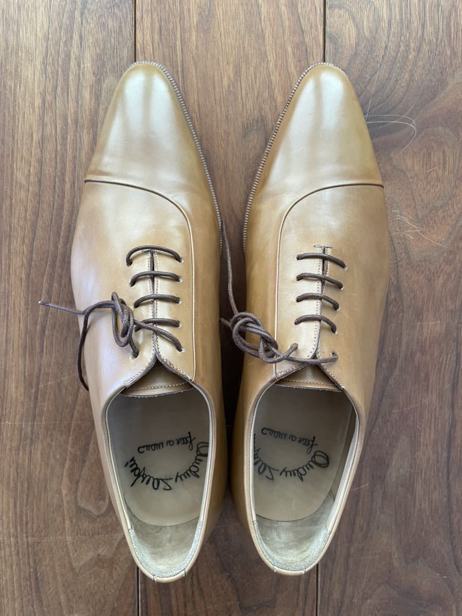 新品○Santoni サントーニ○メンズ ビジネス シューズ 紐 靴 レザー 革 7 27 イタリア製_画像3