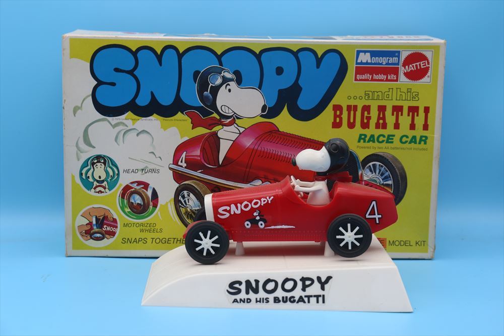 人気商品は His and Snoopy Monogram MATTEL 70s BUGATTI レースカー