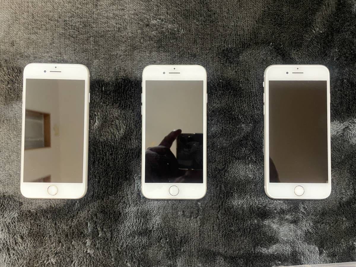 iPhone 32GB Au版シルバー 3台セット SIMロック解除済 iPhone7 シルバー 32 GB au SIMロック解除済み