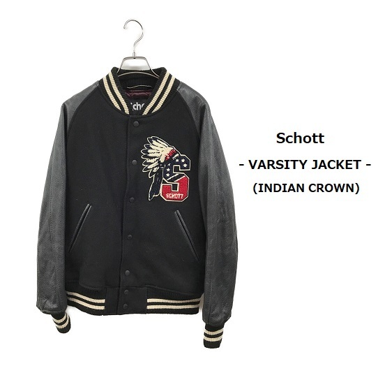 TK цена 65000 иен трудно найти индеец Crown Schott куртка рукав кожа Schott балка City жакет 